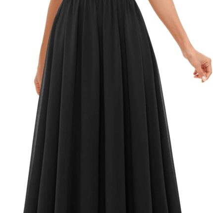 Women's Lace Bridesmaid Dress A-Line Off Shoulder Floral Lace Chiffon Wedding Dress