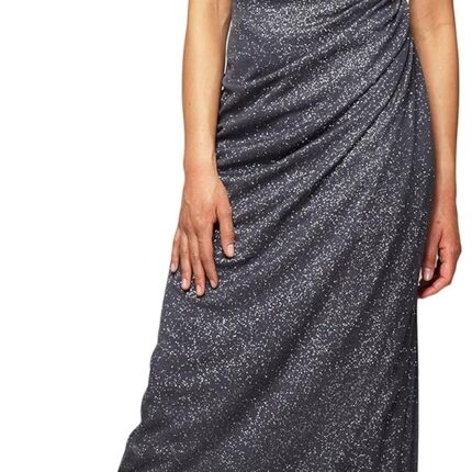 Women's Long Cold Shoulder Dress, Mother of The Bride, Formal Events, (Petite and Regular Sizes)
